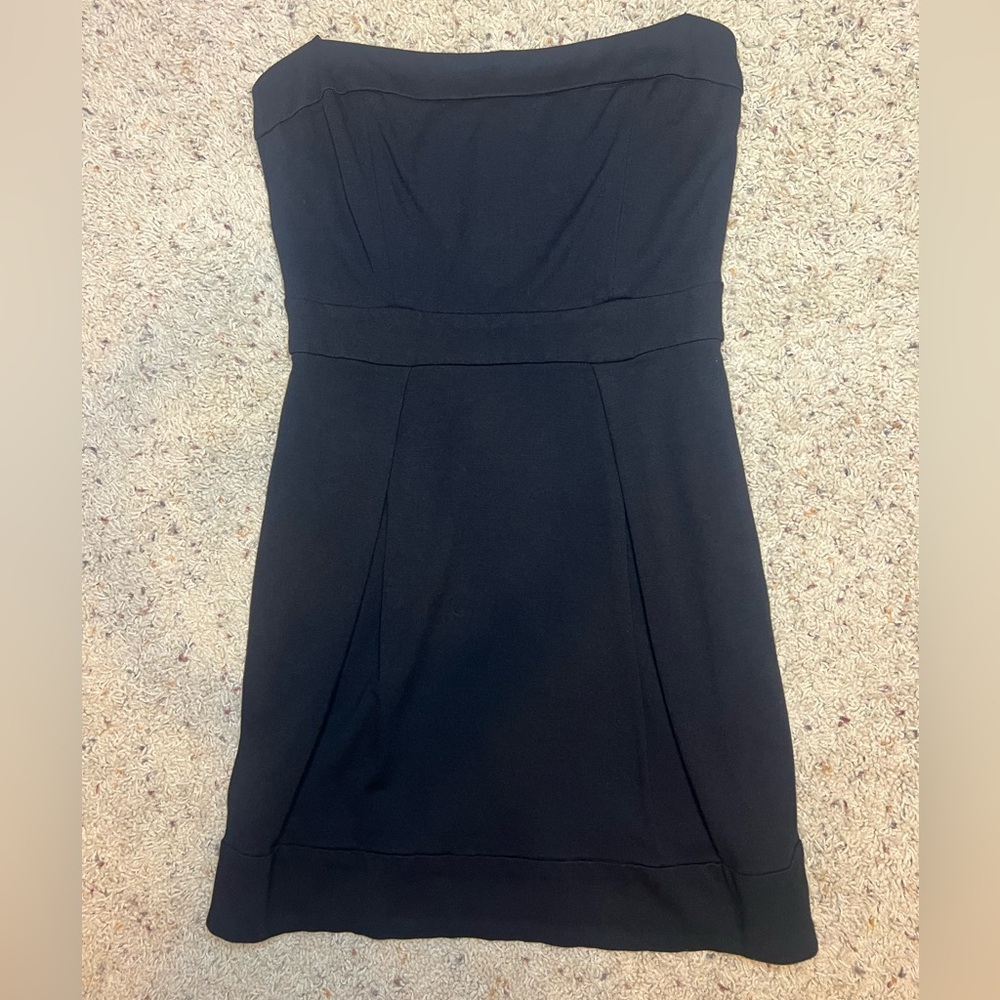 American Rag Strapless Little Black Dress Pockets Back Zipper Size S